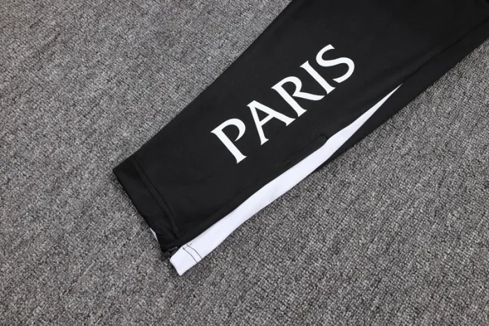 2025-26 PSG Jordan Black Half Pull Tracksuit #B2573(半拉链）