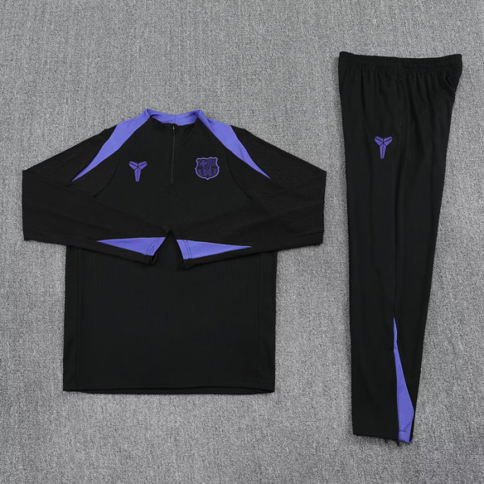 25-26 BAR Black Half Pull Tracksuit (半拉链)