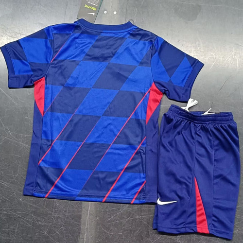 24-25 Croatia Away Kids Soccer Jersey