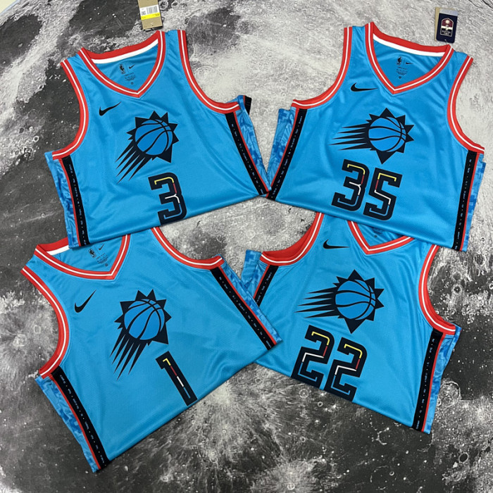SUNS Paul #3 Blue Top Quality Hot Pressing NBA Jersey