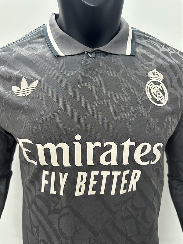 24-25 RMA Third Long Sleeve Player Version Soccer Jersey (长袖球员)