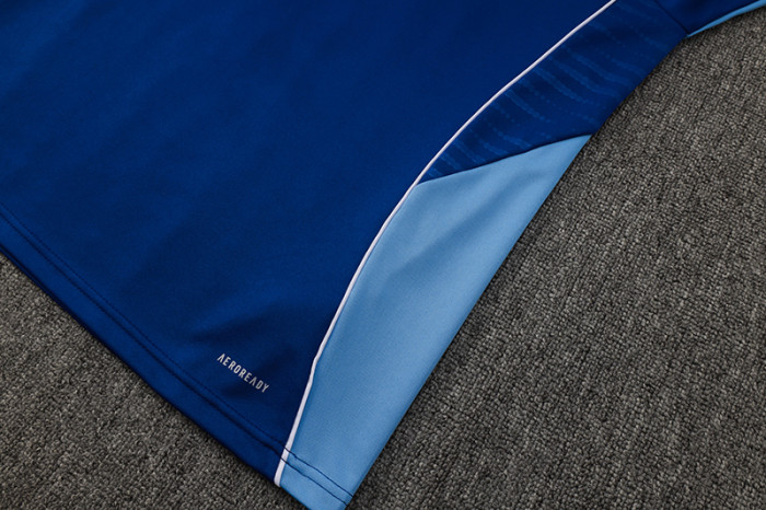 2025 AD Fancy blue Half Pull Tracksuit #06(半拉链)