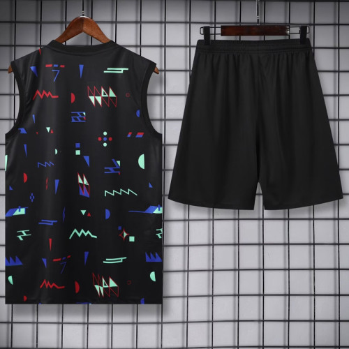 24-25 Portugal Black Tank top and shorts suit