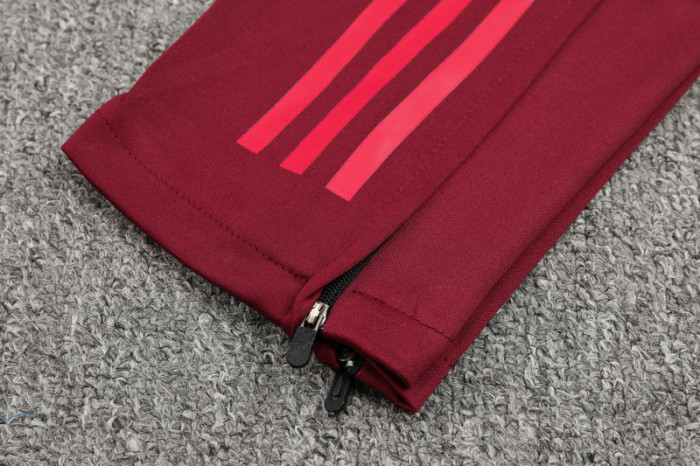 24-25 Bayern Deep Red Kids Half Pull Tracksuit (童装)(半拉链)