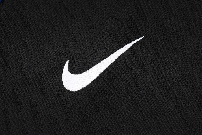 24-25 France Black Half Pull Tracksuit (半拉链)