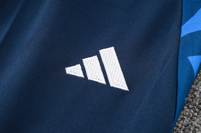 24-25 AD Royal Blue Half Pull Tracksuit #06 (半拉链)
