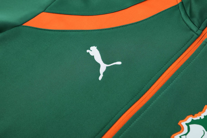 25-26 Ivory Coast Dark green Jacket Tracksuit