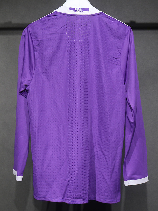 2016-2017 RMA Away Player Version 长袖球员 Long Sleeve Retro Soccer Jersey