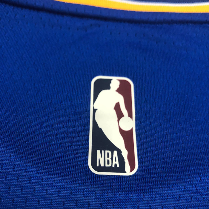 22-23 WARRIORS THOMPSON #11 Blue Top Quality Hot Pressing NBA Jersey (Retro Logo)
