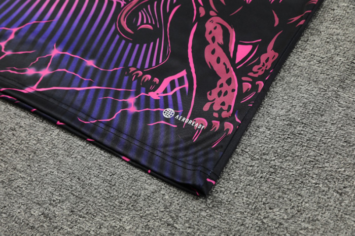 24-25 RMA Black Purple Training Short Suit #豹