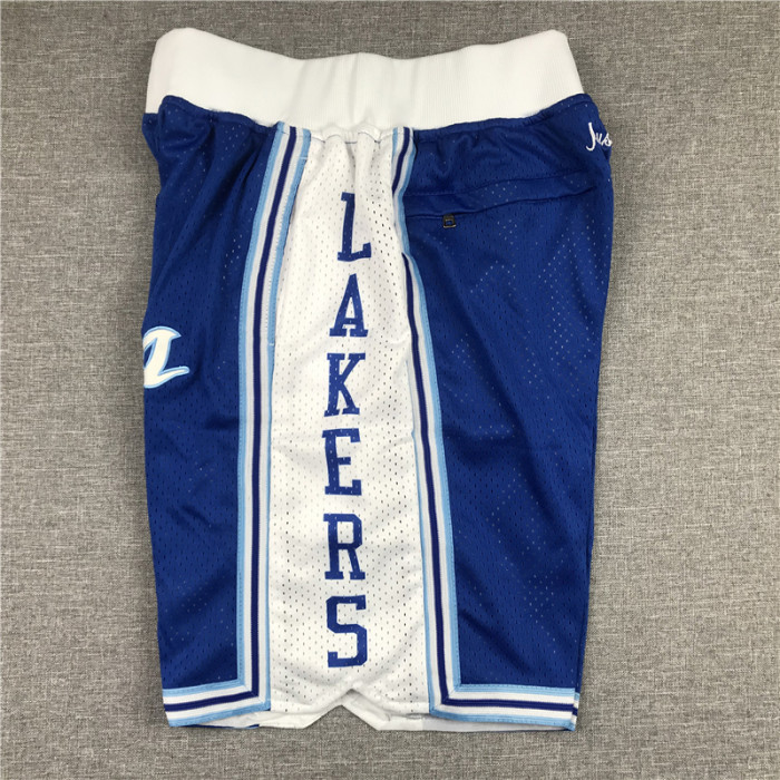 Lakers LOS Blue City Edition Top Quality NBA Pocket Pants *湖人队