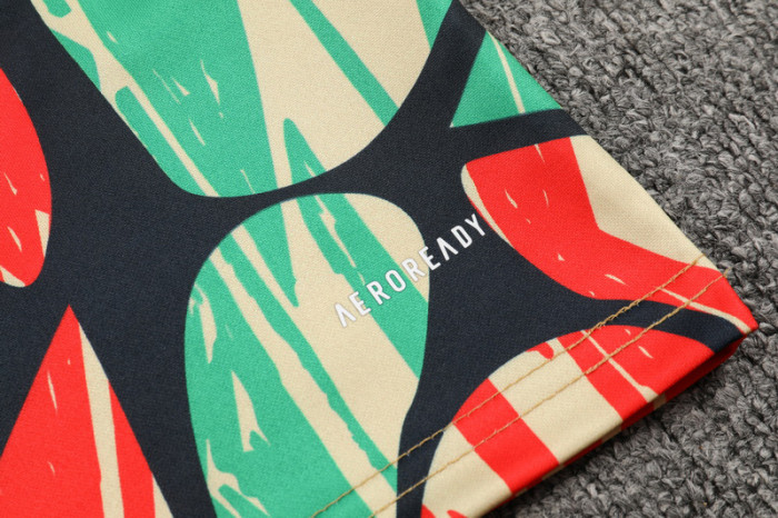 24-25 ARS Green red Kids Half Pull Tracksuit (童装半拉链)(涂鸦)