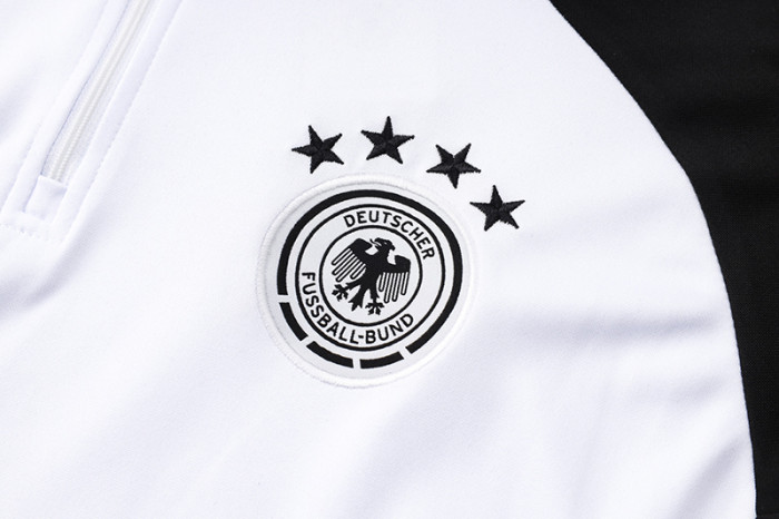 24-25 Germany White Half Pull Tracksuit (半拉链)