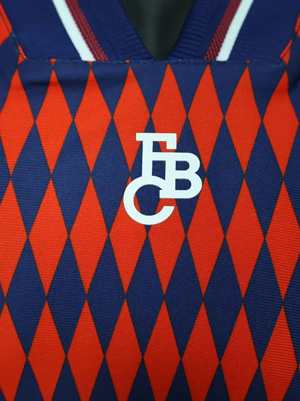 2025-26 Bayern Red Blue Casual Edition Player Version Soccer Jersey