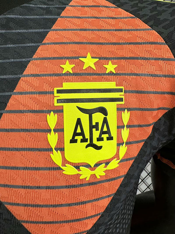 24-25 Argentina Black Grey GoalKeeper Player Version Soccer Jersey