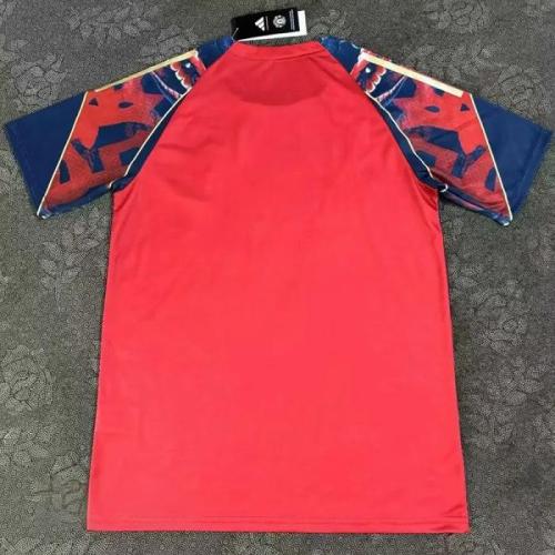 25-26 Man Utd Red Black Fans Training shirts *蛇纹