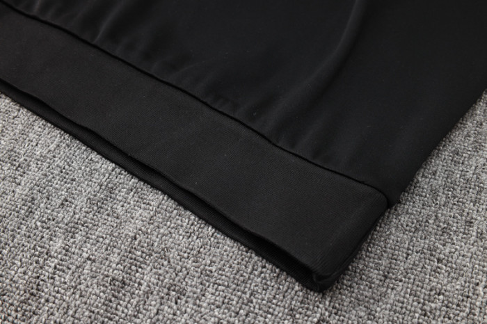 24-25 BAR Black Hoodie Half Pull Tracksuit #F562半拉连帽