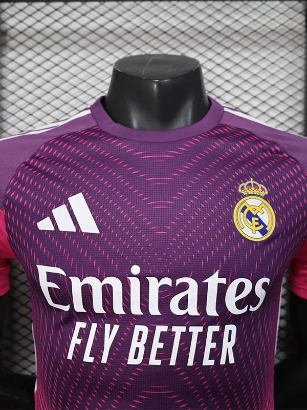 25-26 RMA Purple GoalKeeper Player Version Soccer Jersey