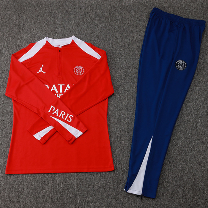 24-25 PSG Red Half Pull Tracksuit (半拉链)
