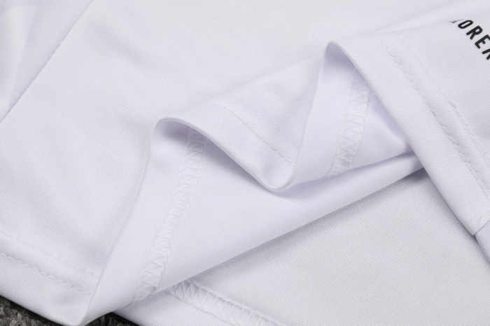 2024 AD White Kids Half Pull Tracksuit (童装)(半拉链)