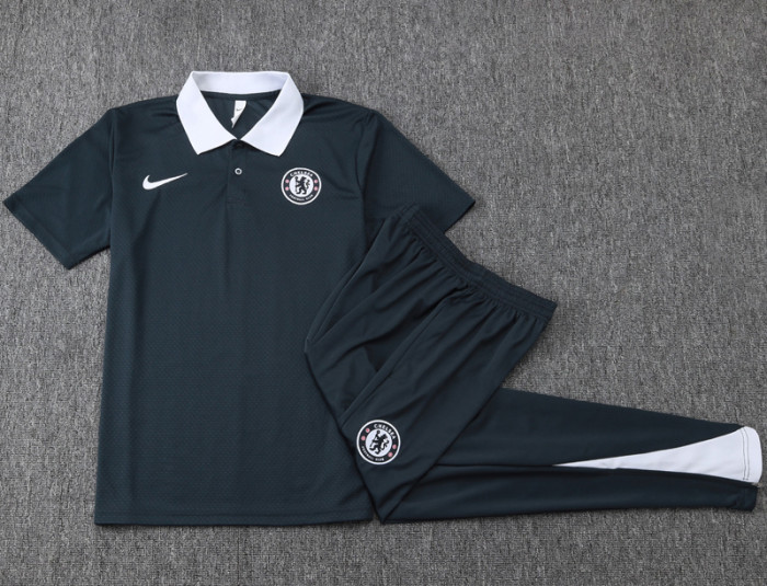 25-26 CHE Dark gray Polo Tracksuit #C2522
