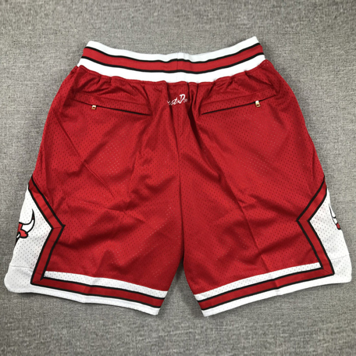BULLS Red City Edition Top Quality NBA Pocket Pants #公牛