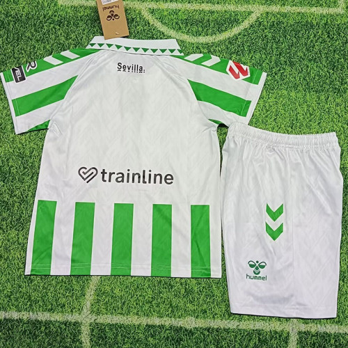 24-25 Real Betis Home Kids Soccer Jersey