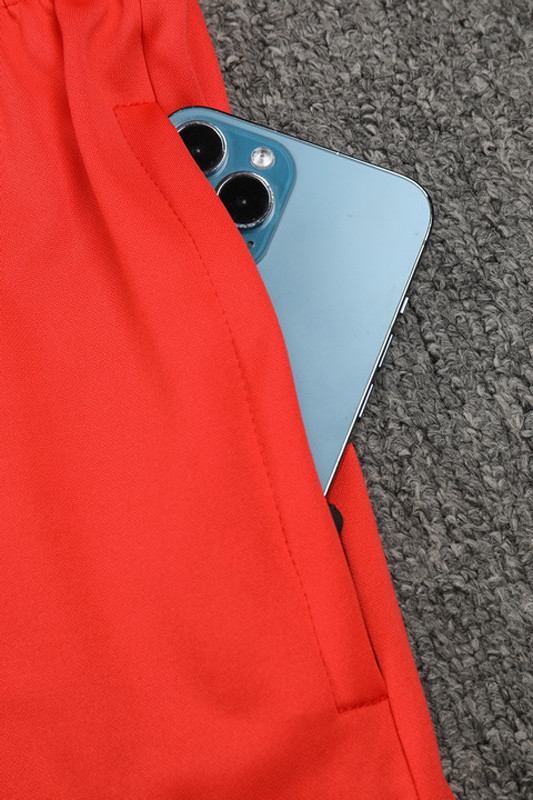 24-25 Man Utd Red Half Pull Tracksuit (半拉链)