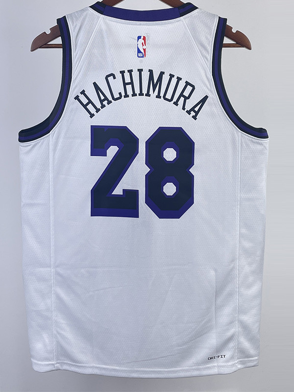 22-23 LAKERS HACHIMURA #28 White City Edition Top Quality Hot Pressing NBA Jersey