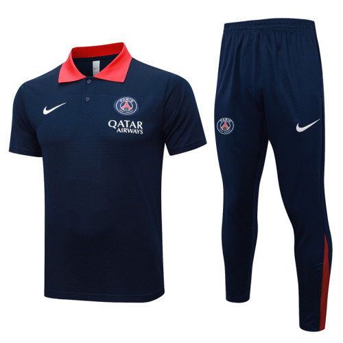2025-26 PSG Royal blue Polo Tracksuit #C2551