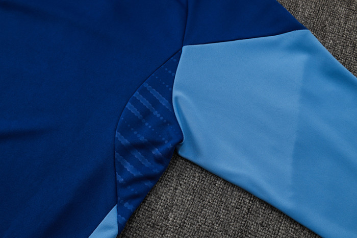 2025 AD Fancy blue Half Pull Tracksuit #06(半拉链)