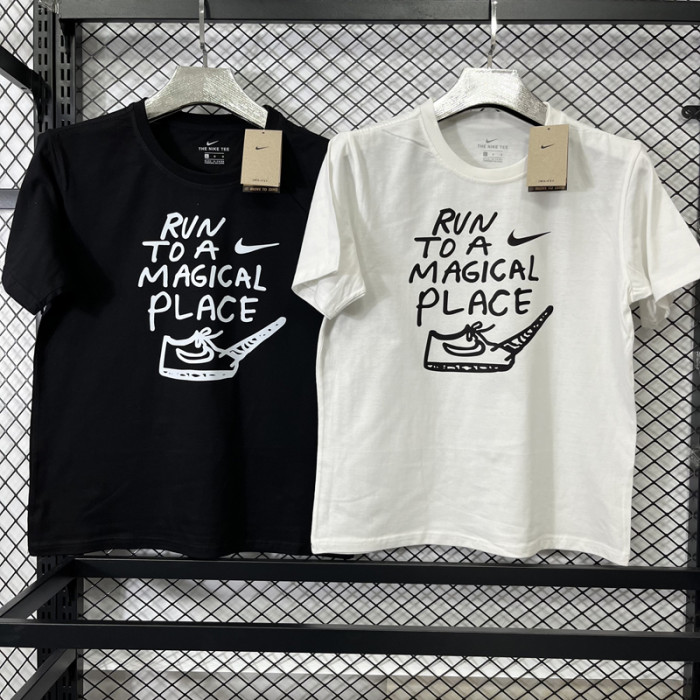 T211 NK White High Quality Casual T-Shirt #独角兽