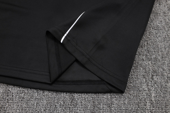 25-26 Germany Black Kids Half Pull Tracksuit #E25149(童装)(半拉链)