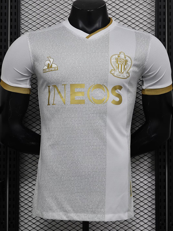 24-25 OGC Nice Away Player Version Soccer Jersey