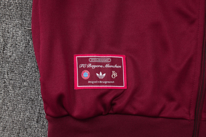 25-26 Bayern Jujube red Jacket Tracksuit #A2506