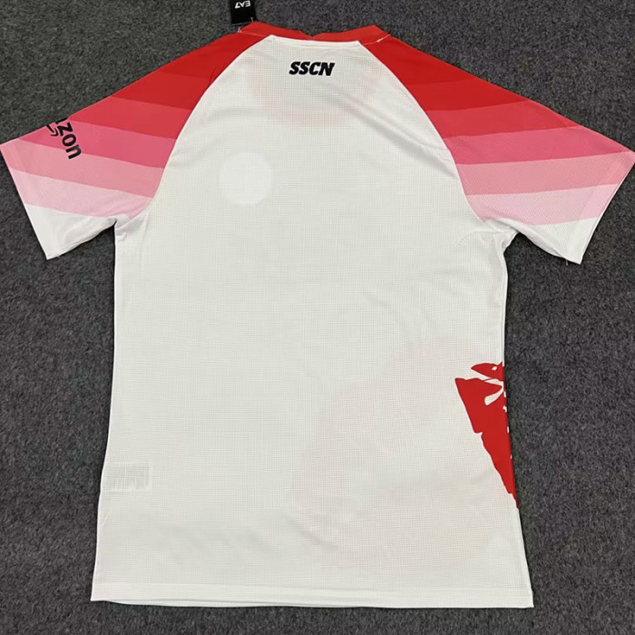 22-23 Napoli Red White Fans Soccer Jersey