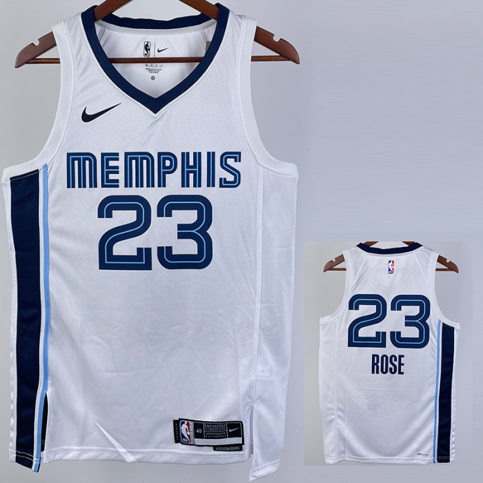 22-23 GRIZZLIES ROSE #23 White Top Quality Hot Pressing NBA Jersey
