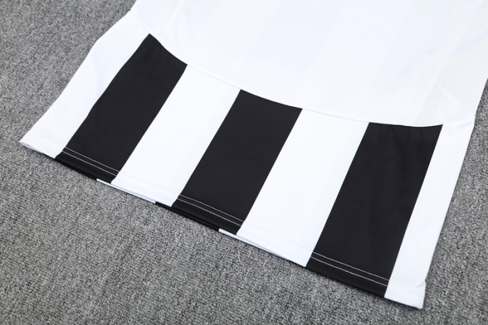 2025 AD White black Tank top and shorts suit