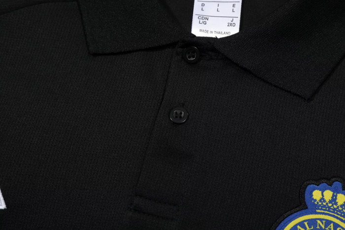 25-26 AL-Nassr Black Polo Tracksuit
