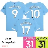 25-26 Man City Orange Goalkeeper Player Version Soccer Jersey
