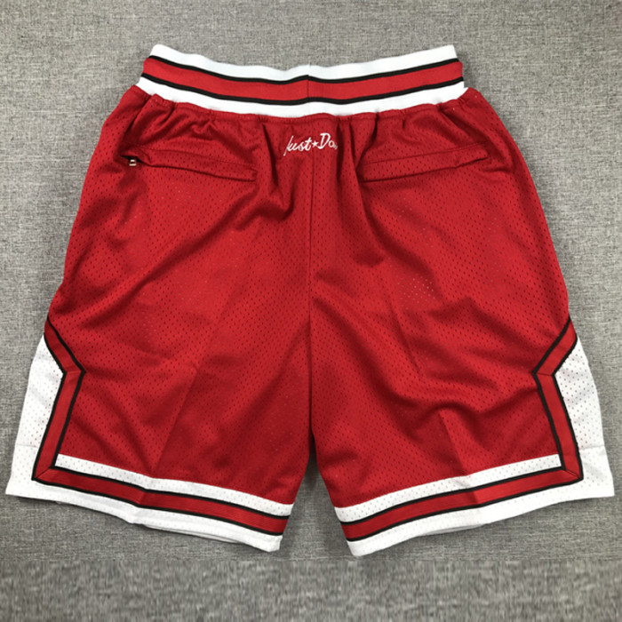 BULLS Red City Edition Top Quality NBA Pocket Pants #公牛C连体