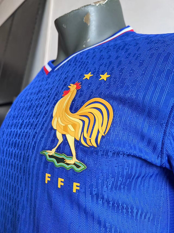 24-25 France Home Player Version Soccer Jersey