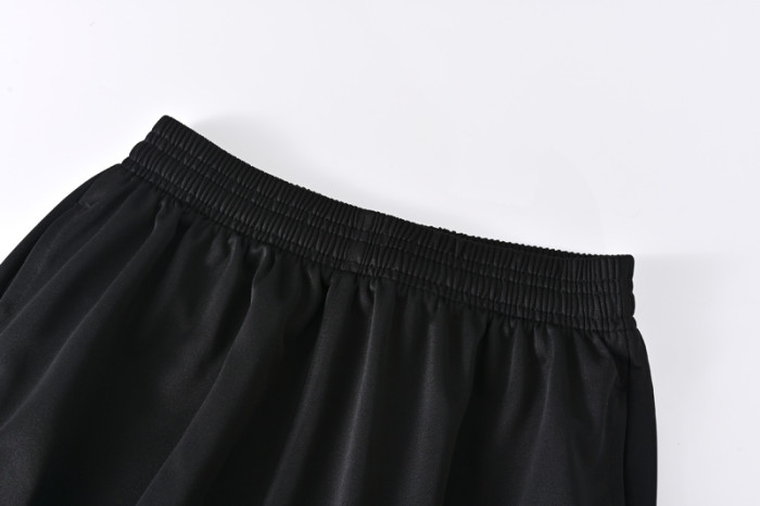 24-25 Al-Nassr Black Half Pull Tracksuit (半拉链)