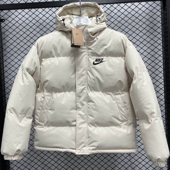 24-25 MF3 NK White Hooded Cotton Coat #棉衣