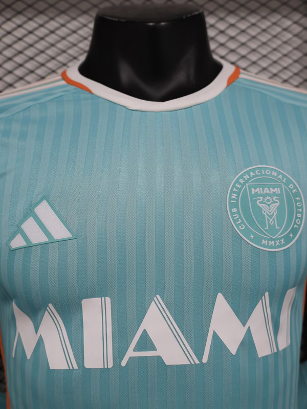 24-25 Inter Miami Third Long Sleeve Player Version Soccer Jersey (长袖球员)