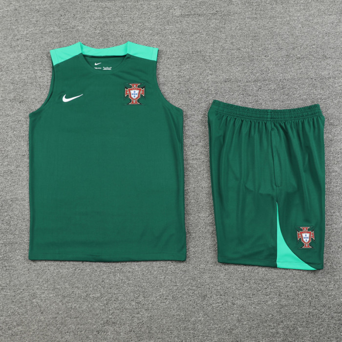 24-25 Portugal Green Tank top and shorts suit