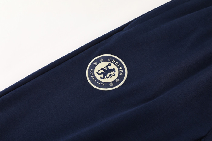 24-25 CHE Royal blue Hoodie Jacket Tracksuit #01