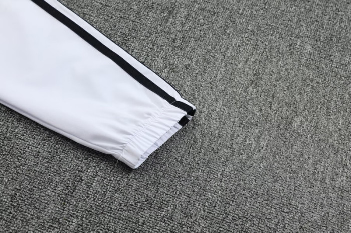 2025-26 RMA White Hoodie Jacket Tracksuit