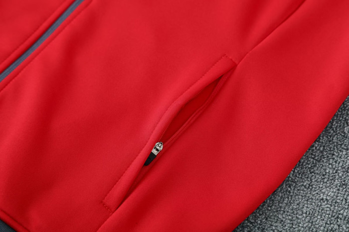 24-25 Man Utd Red Jacket Tracksuit