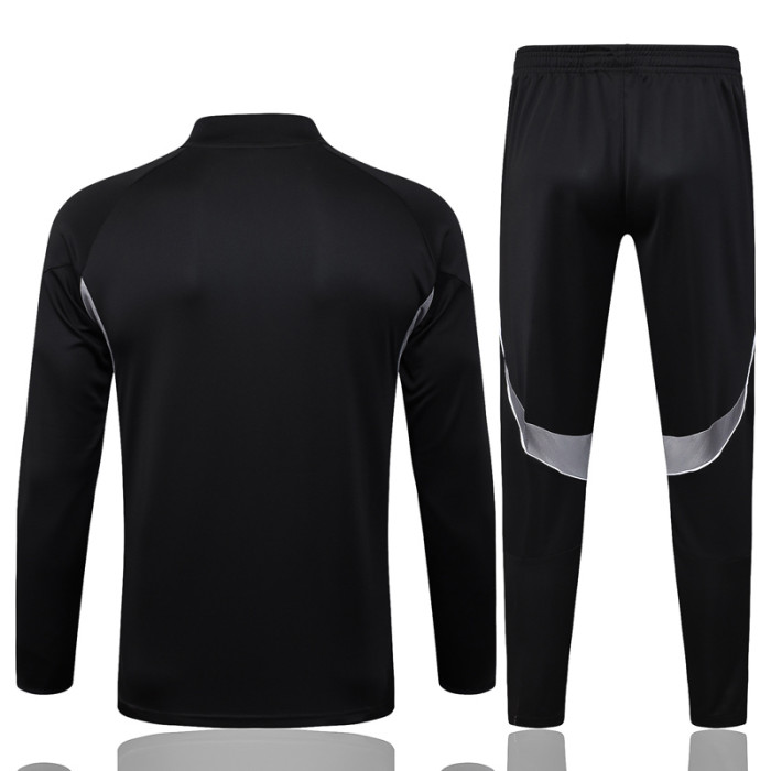 25-26 Argentina Black Kids Half Pull Tracksuit #E25130(童装)(半拉链)